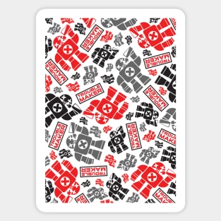 TroubleMaker Robot Pattern Sticker